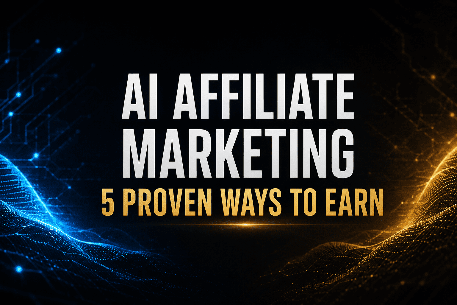 AI affiliate marketing 5 proven ways to earn